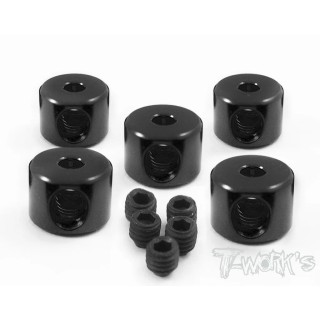 TA-020BK T-Works Aluminum 2mm Bore Collar (Black)Each 5Pcs