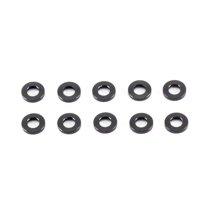 A006-10 InfinityRC Aluminum Washer 3X6X1.0mm (Black/10Pcs)