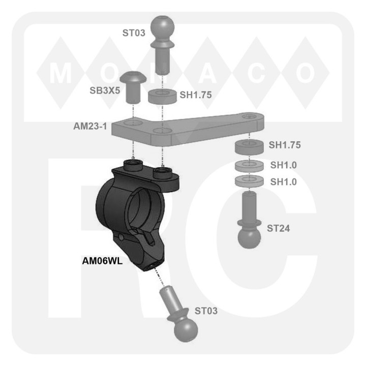 AM06WL Awesomatix Steering Block (2)