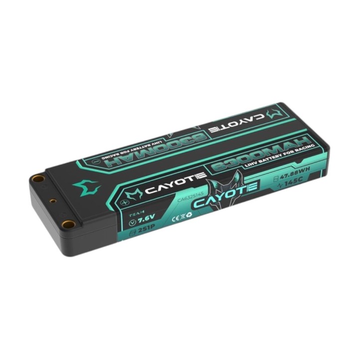CAYOTE Racing 6300mAh 2S LiPo Battery 7,6V 145C 226g