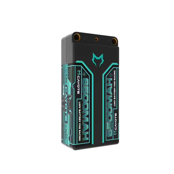 CAYOTE Racing 6500mAh 2S Shorty LiPo Battery 7,6V 145C 228g
