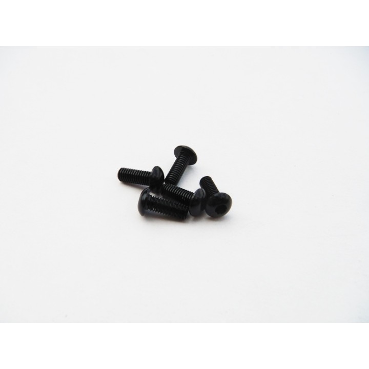 69870 Hiro Seiko Alloy Hex Button Head Screw M3X8 [Black]