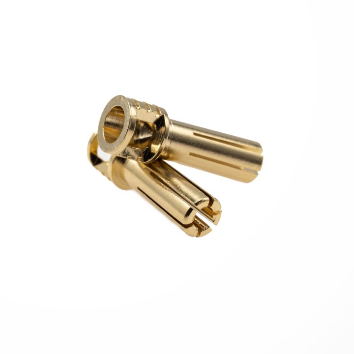MonacoRC 5mm Gold Cooling Head Bullet Plugs (2pcs)