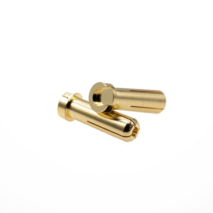 MonacoRC 5mm Gold Plug Male (2pcs)