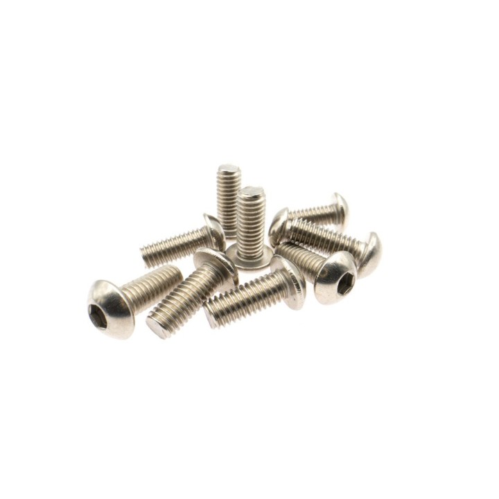 MonacoRC M3x8 Titanium Hex Socket Button Head Screw (10)