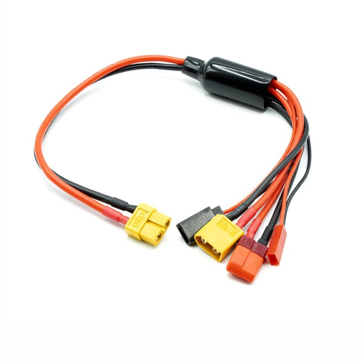 MonacoRC XT60 Plug 4 in 1 Multi Cable Deans XT60 Futaba JST/BEC
