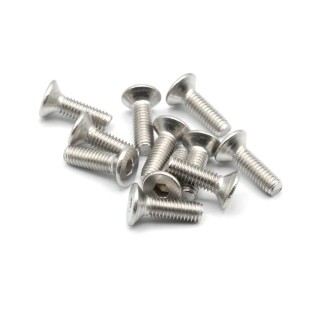 MonacoRC Steel Flat Screw 3x10 (10)