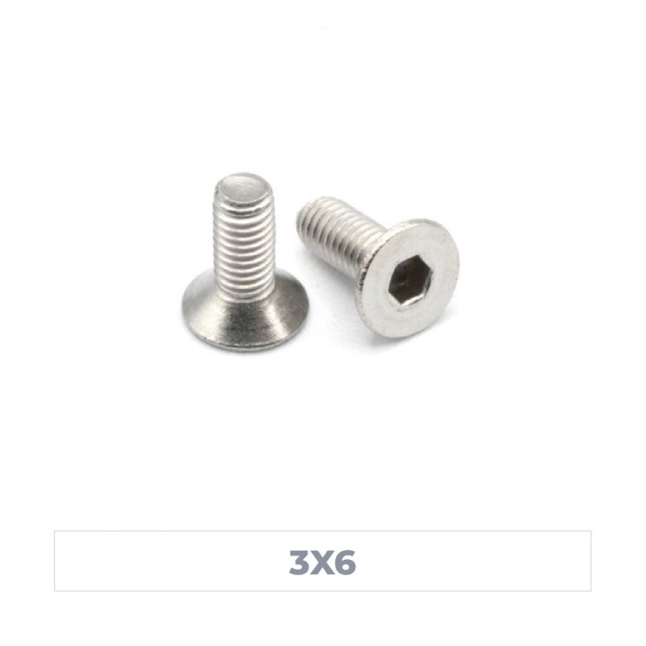 MonacoRC Steel Flat Screw 3x6 (10)