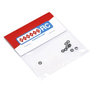 MonacoRC Alu Shim 3x6X0.25mm - Black (10)