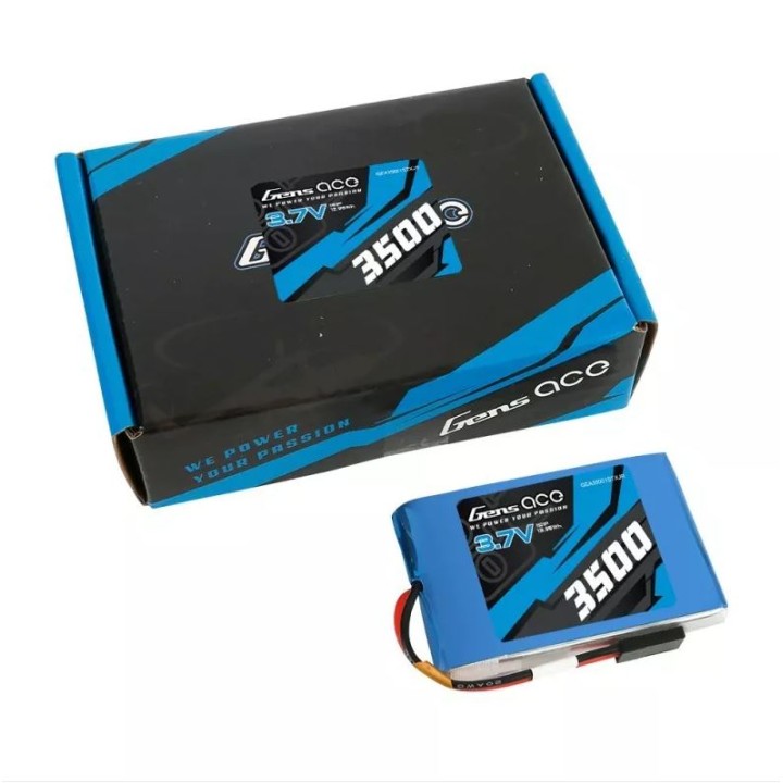 GA35001STXJR Gens Ace Lipo 3500 Mha 3.7V 1S1P Sanwa Mt5-Mt44-M17
