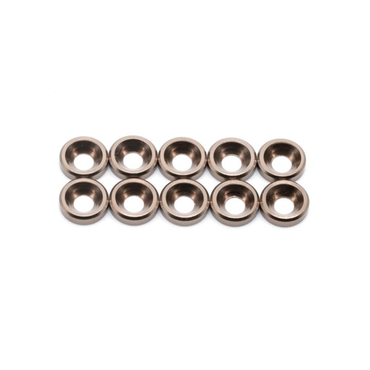 MonacoRC M3 Countersunk Washer - Smoke Grey - 10pcs