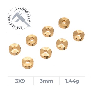 OfficinaRC Brass Smart Shim 3x9x3 mm - (8)