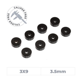 OfficinaRC Alu Smart Shim 3x9x3.5 mm - (8)