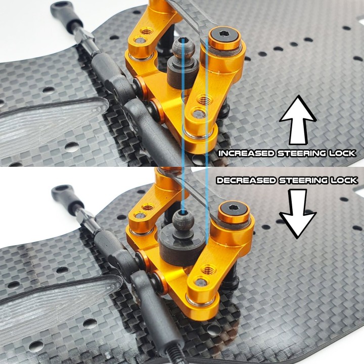 RcMaker Carbon Steering Limiter Set for Xray T4'20