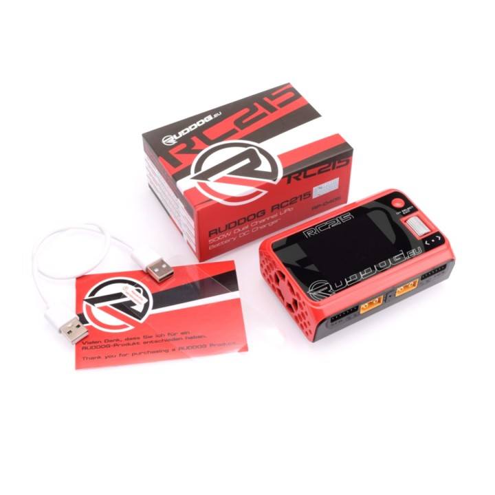 Ruddog RC215 500W Dual Channel LiPo Battery DC Charger
