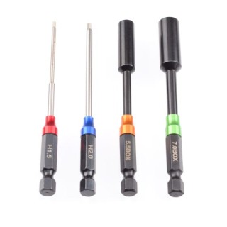 """Ruddog Metric Hex Nut 1/4"""" Power Tool Wrench Set 1.5 2.0 5.5 7.