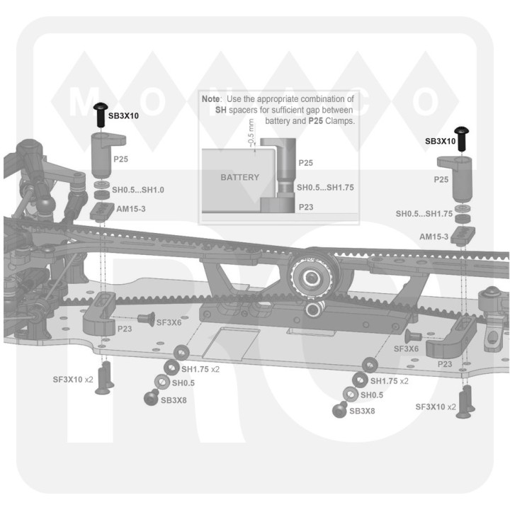 SB3X10 Awesomatix M3x10 Button Head Screw (4)