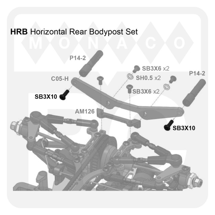 SB3X10 Awesomatix M3x10 Button Head Screw (4)