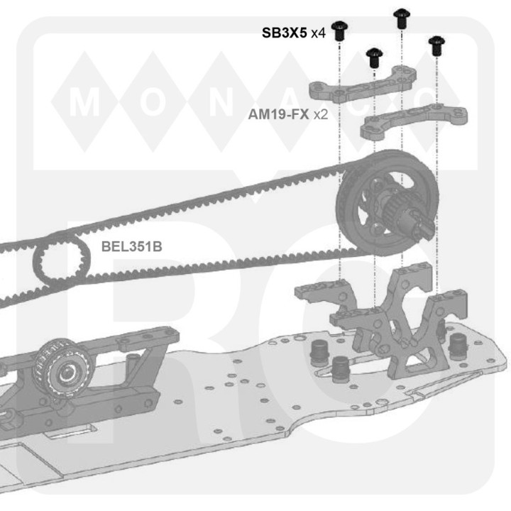 SB3X5 Awesomatix M3x5 Button Head Screw (4)