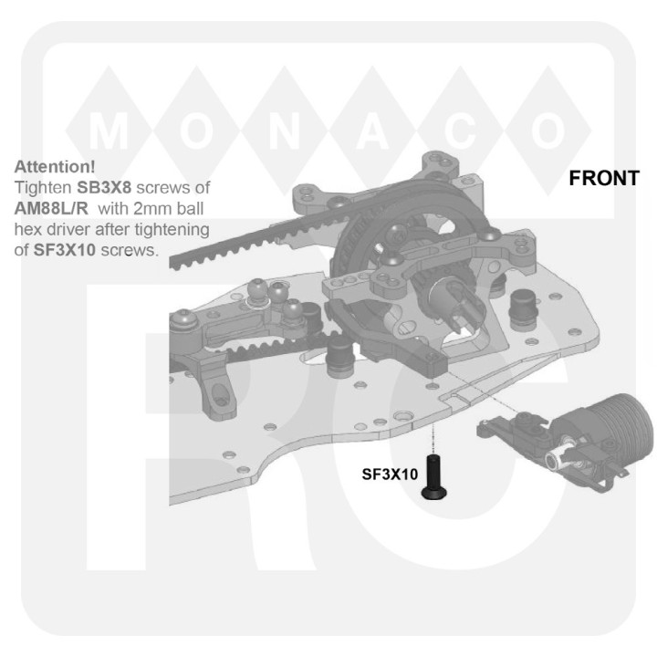 SF3X10 Awesomatix M3x10 Flat Head Screw (4)