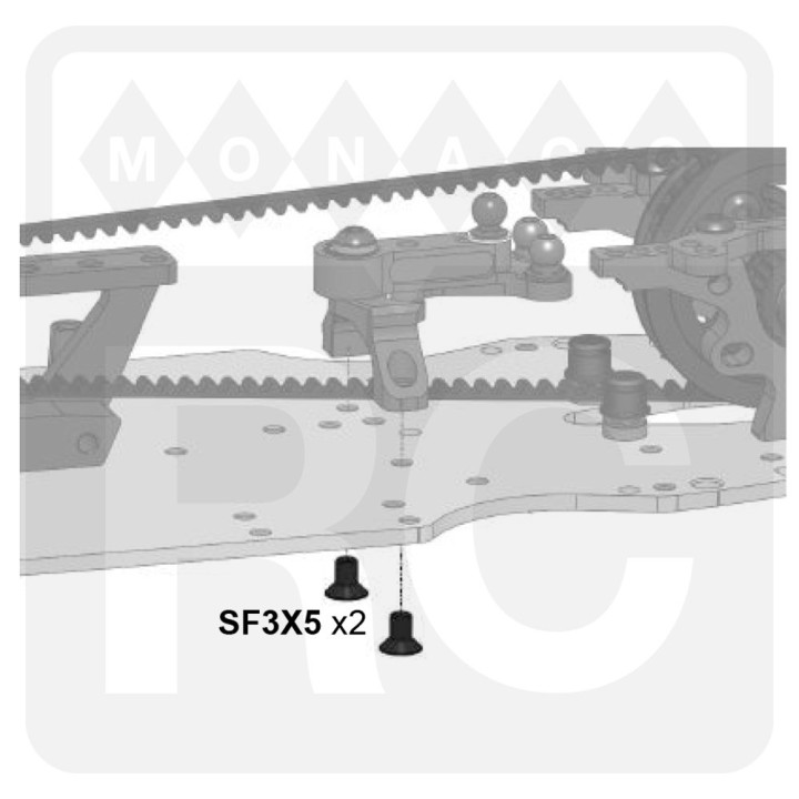 SF3X5 Awesomatix M3x5 Flat Head Screw (5)