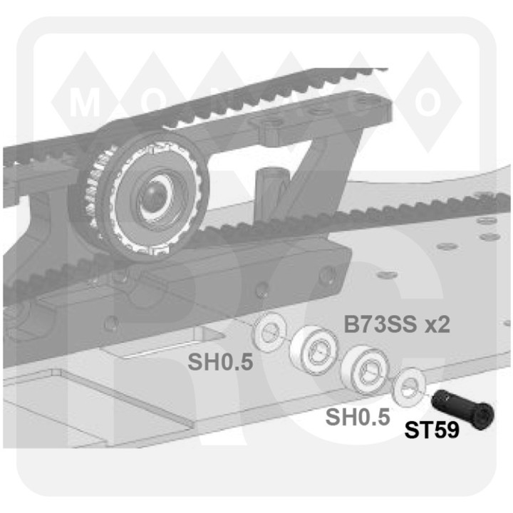 SH0.5 Awesomatix 6x3x0.5mm Spacer (Silver) (10)