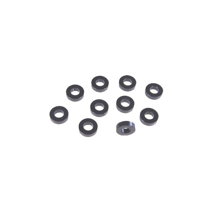 SH1.75 Awesomatix 6x3x1.75mm Spacer (Black) (10)
