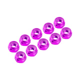UR1502-PK Ultimate 3 mm. Alu. Nylon Nut Pink (10Pcs)
