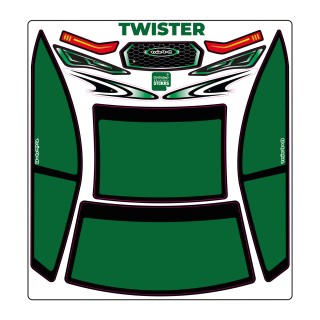 A-Paint Twister Mask-Green