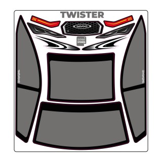 A-Paint Twister Mask-Grey