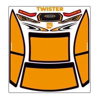 A-Paint Twister Mask-Orange