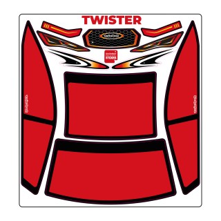 A-Paint Twister Mask-Red