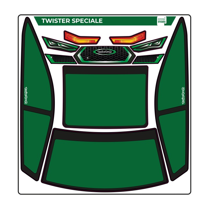 A-Paint Twister Speciale Mask-Green
