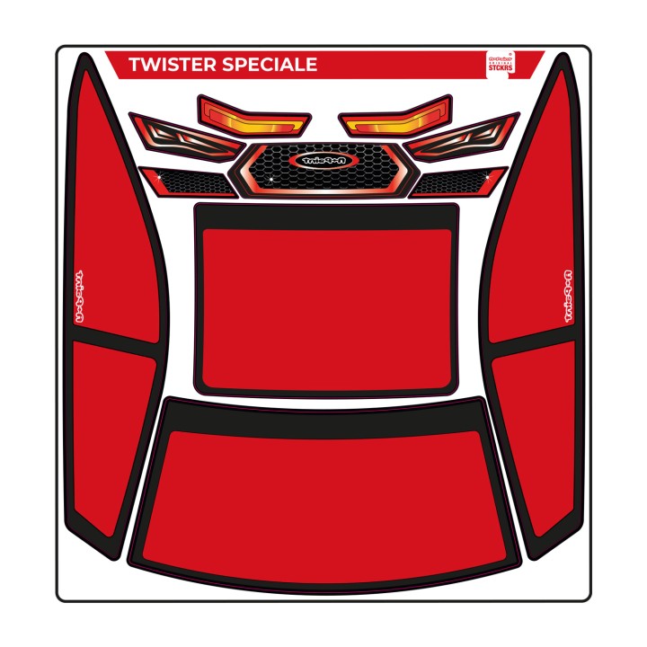 A-Paint Twister Speciale Mask-Red