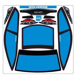 A-Paint Wolverine Mask-Blue