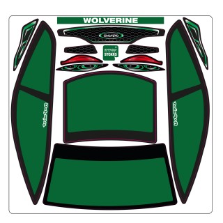 A-Paint Wolverine Mask-Green