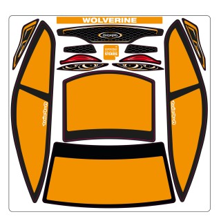 A-Paint Wolverine Mask-Orange
