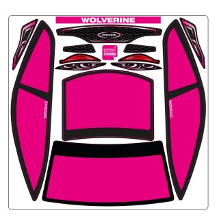 A-Paint Wolverine Mask-Pink
