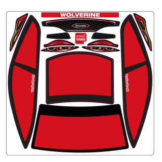 A-Paint Wolverine Mask-Red