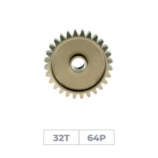 48276 Hiro Seiko Hard Coated Alum. Pinion Gear (Mos2) Dp64-32T