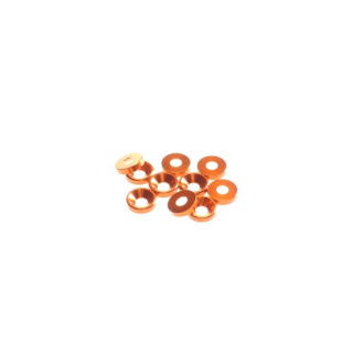 69562 Hiro Seiko 3mm Alloy Countersunk Washer [Orange]