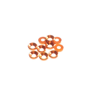 69563 Hiro Seiko 4mm Alloy Countersunk Washer [Orange]