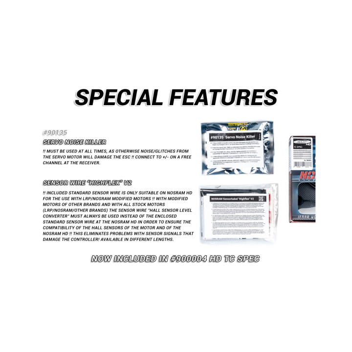 N900004 Nosram Esc HD TC spec