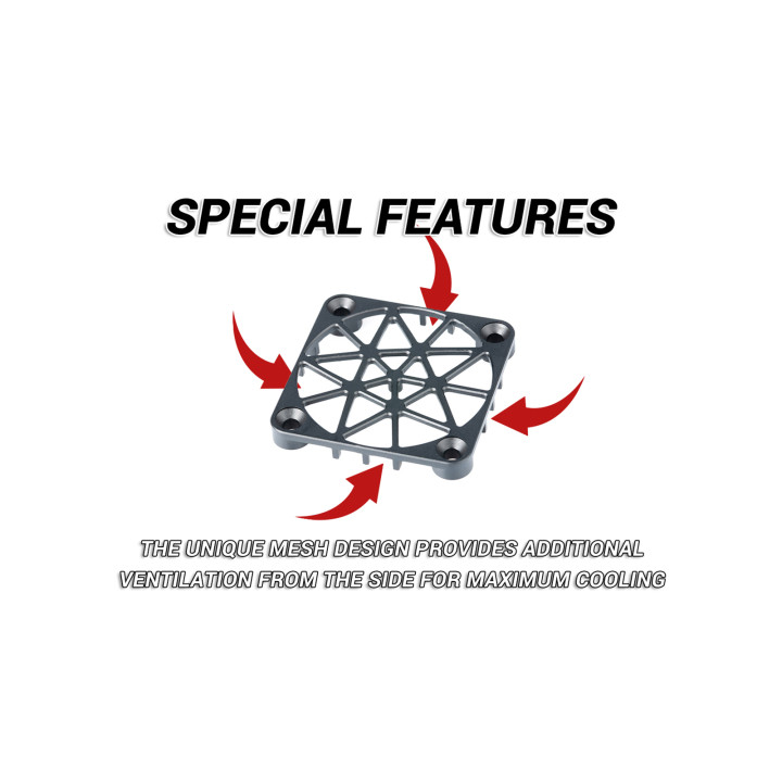 N901981 Nosram Nosram Aluminium Safety Mesh For 40mm Fan - Black