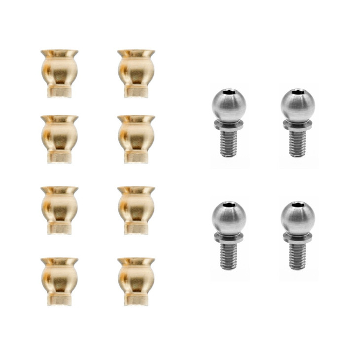 OfficinaRC Heavy Suspension Ball Stud Kit for Xray X4 2025/24