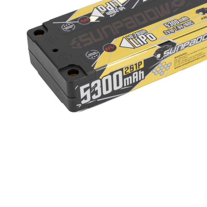 Sunpadow Champion Series Lipo Battery 5300mAh 7.6V 2S1P 160C