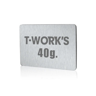 TE-207-J T-Works Adhesive 40G Tungsten Balance Weight 41x31x1.7mm