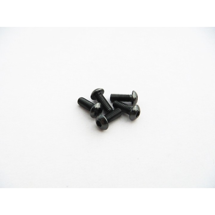 48140 Hiro Seiko Alloy Hex Button Head Screw M3X4 [S-Black]