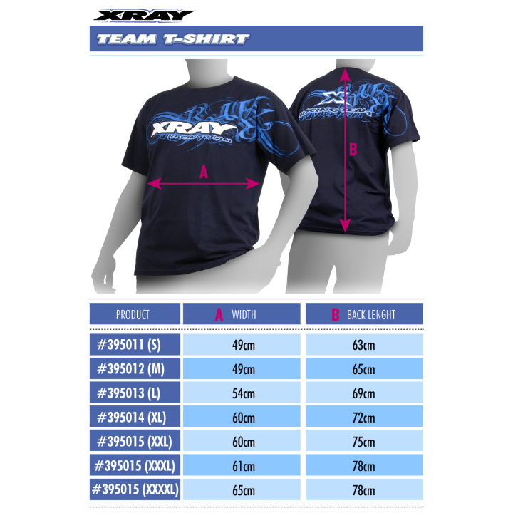 395014 Xray Team T-Shirt (XL)