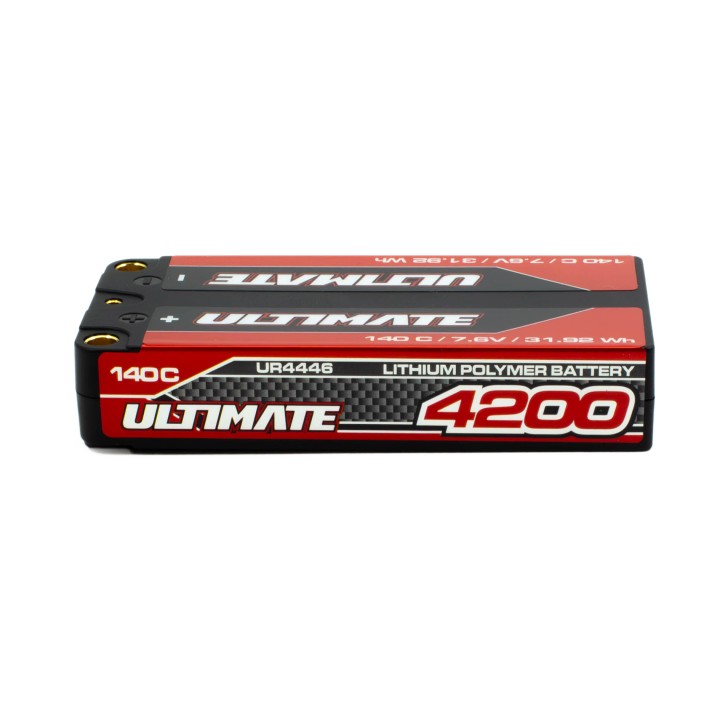 UR4446 Ultimate Graphene Hv Lipo Shorty 4200 7.6V 140C 5mm Tubes